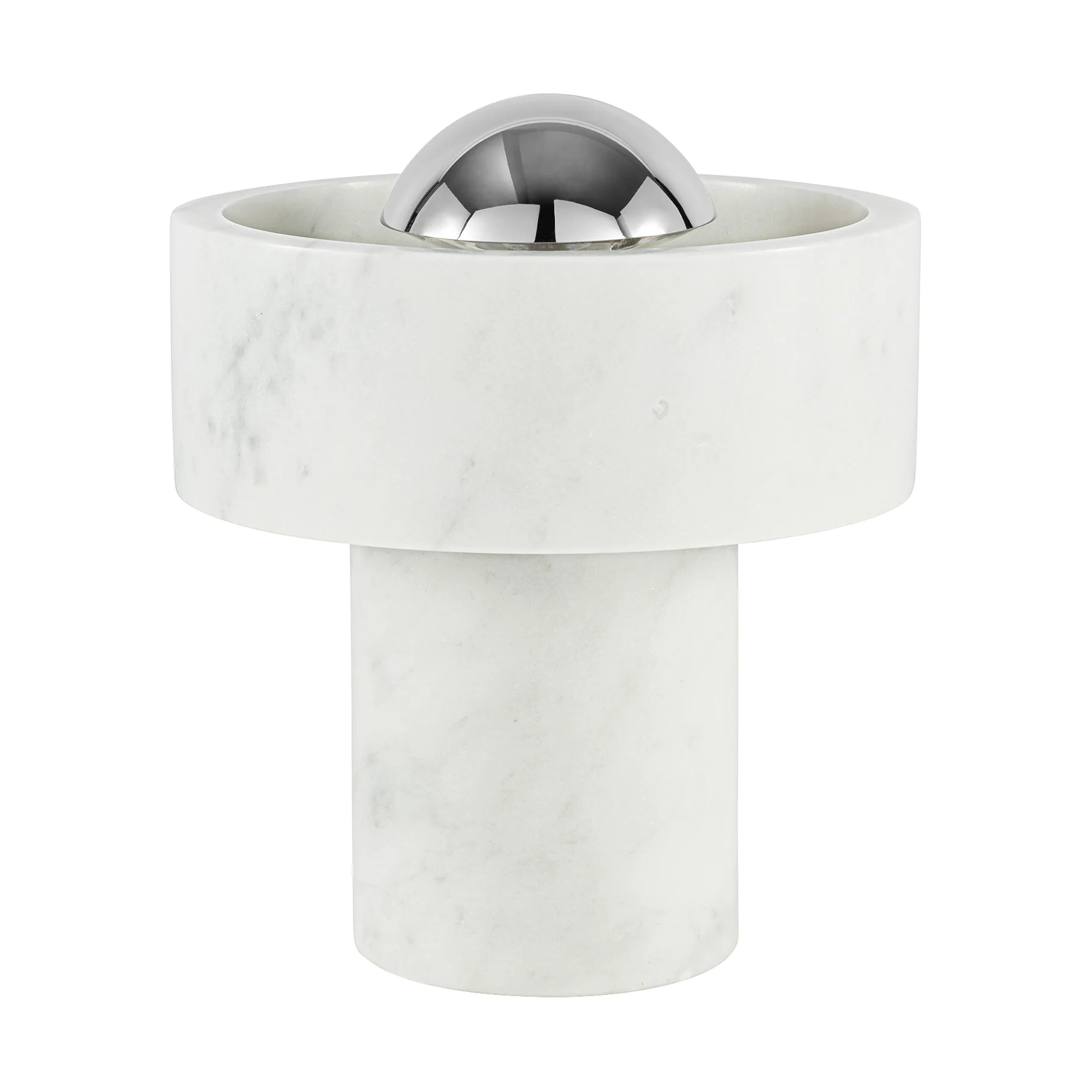 Stone candeeiro de mesa LED portátil 28 cm, Mármore-dourado Tom Dixon