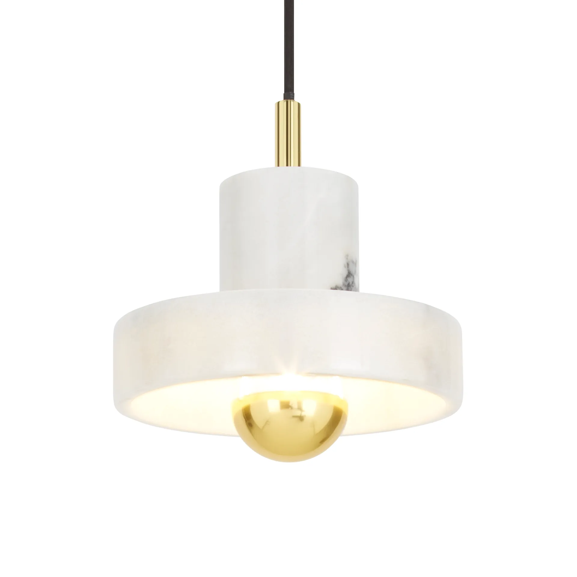Stone candeeiro suspenso , Mármore branco Tom Dixon