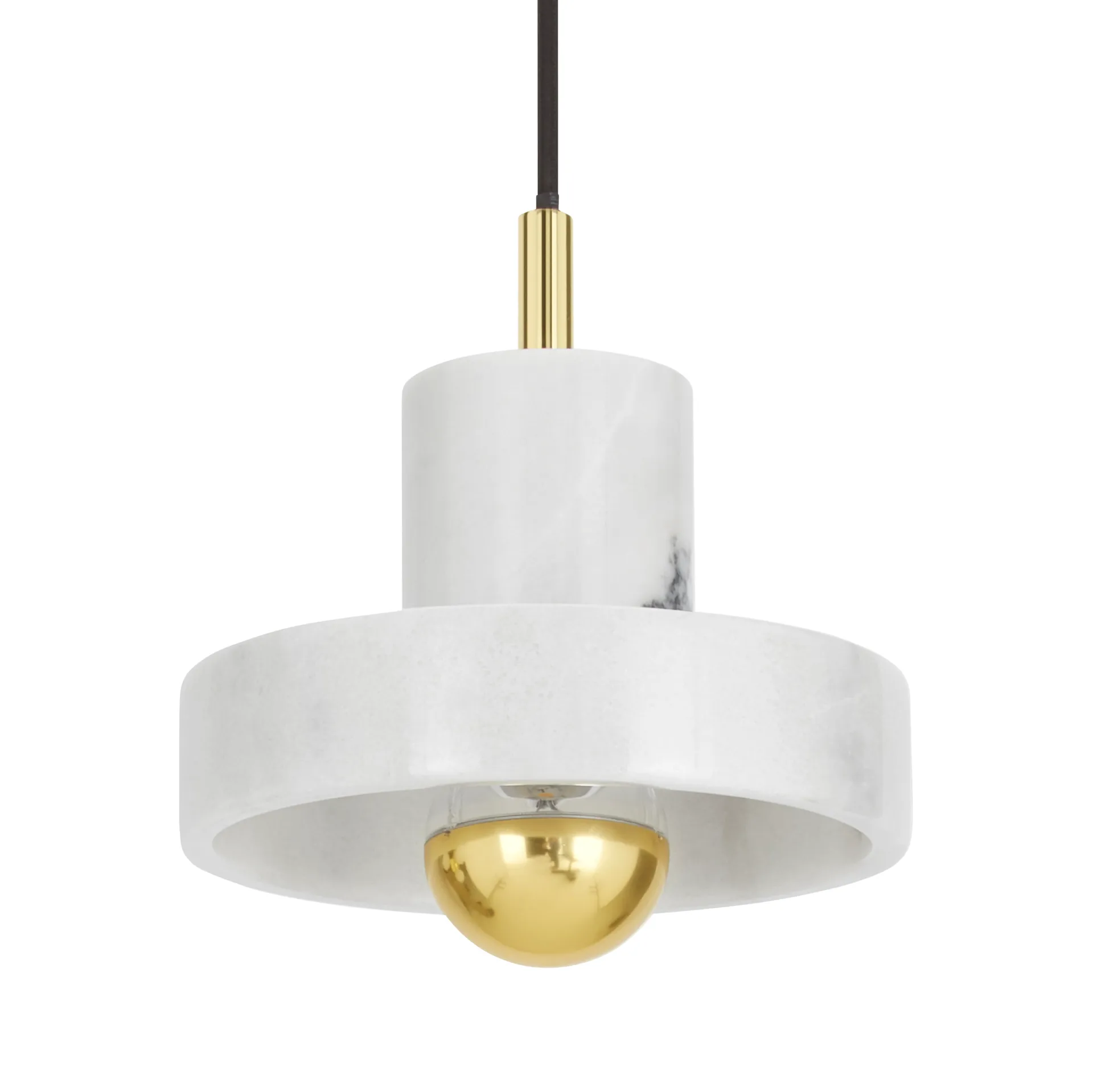 Stone candeeiro suspenso , Mármore branco Tom Dixon