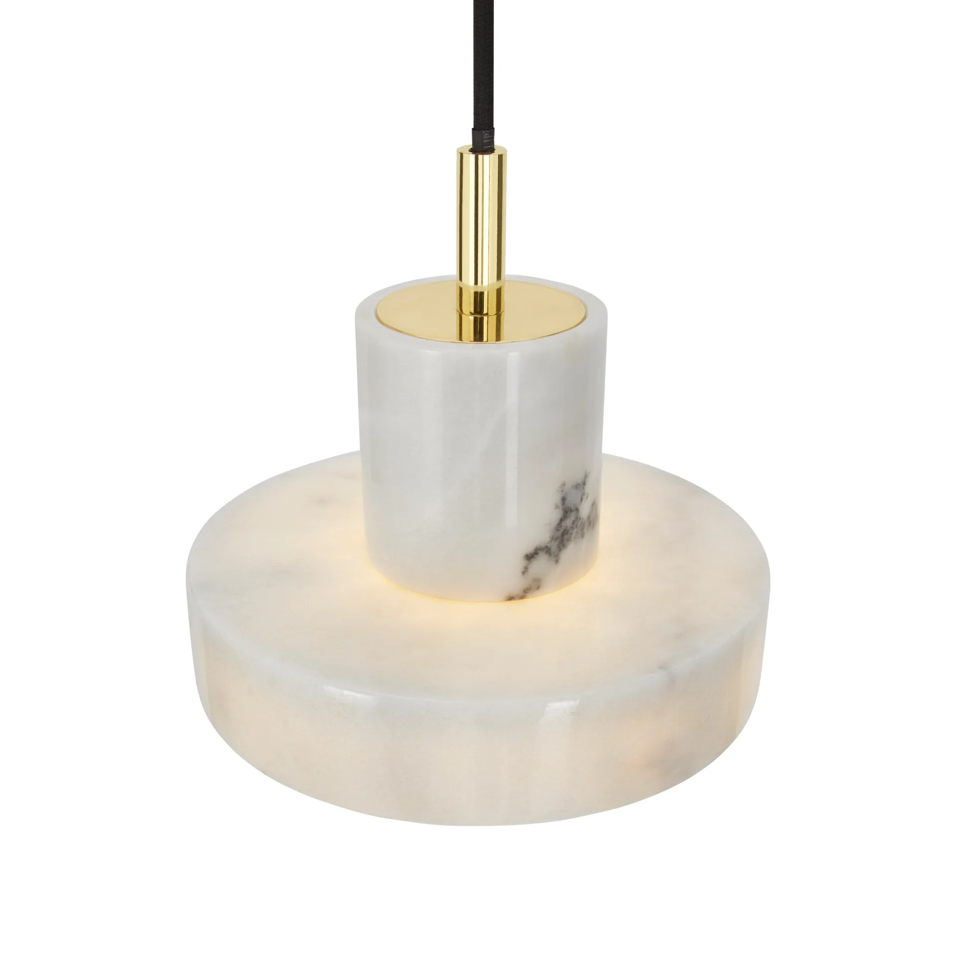 Stone candeeiro suspenso , Mármore branco Tom Dixon