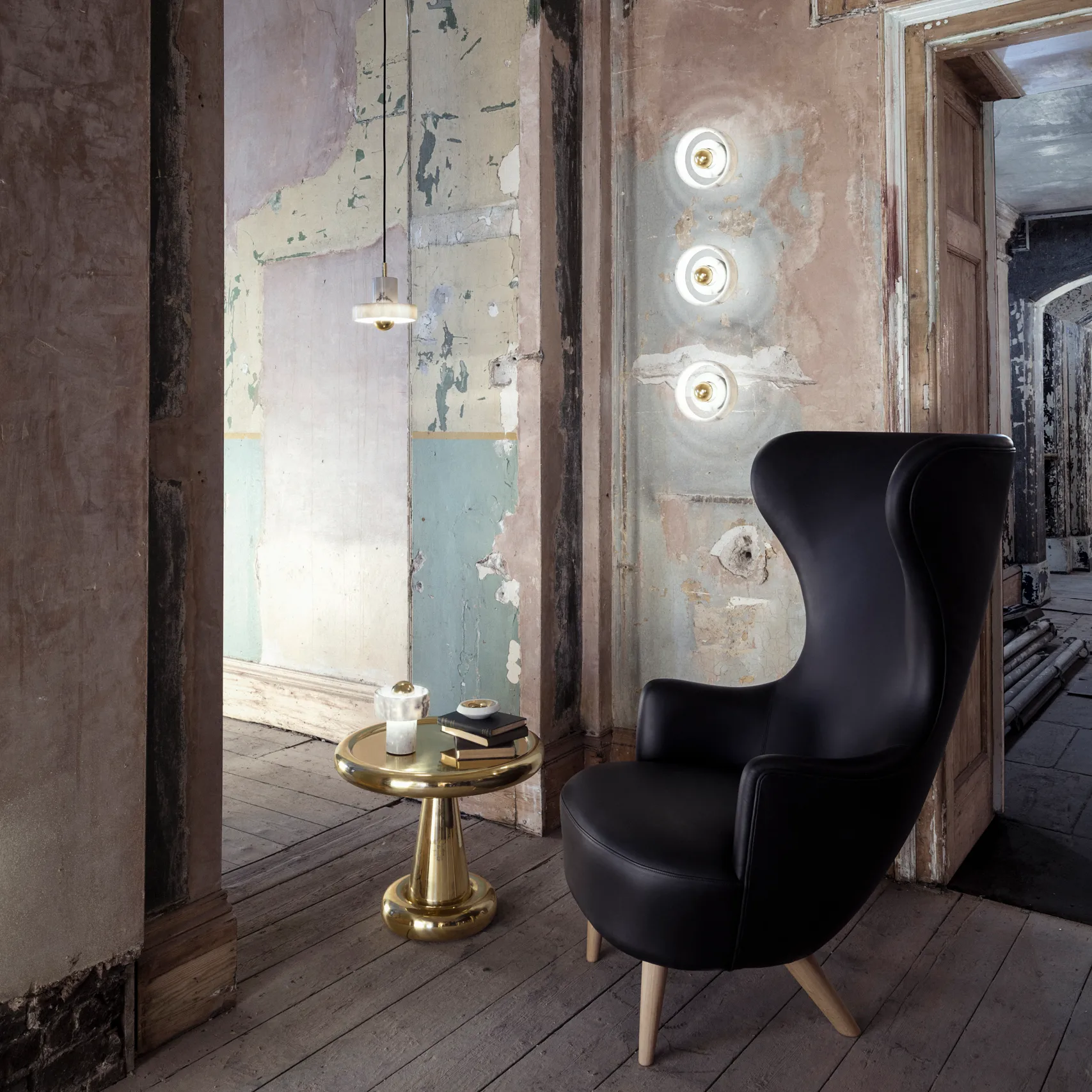Stone candeeiro suspenso , Mármore branco Tom Dixon