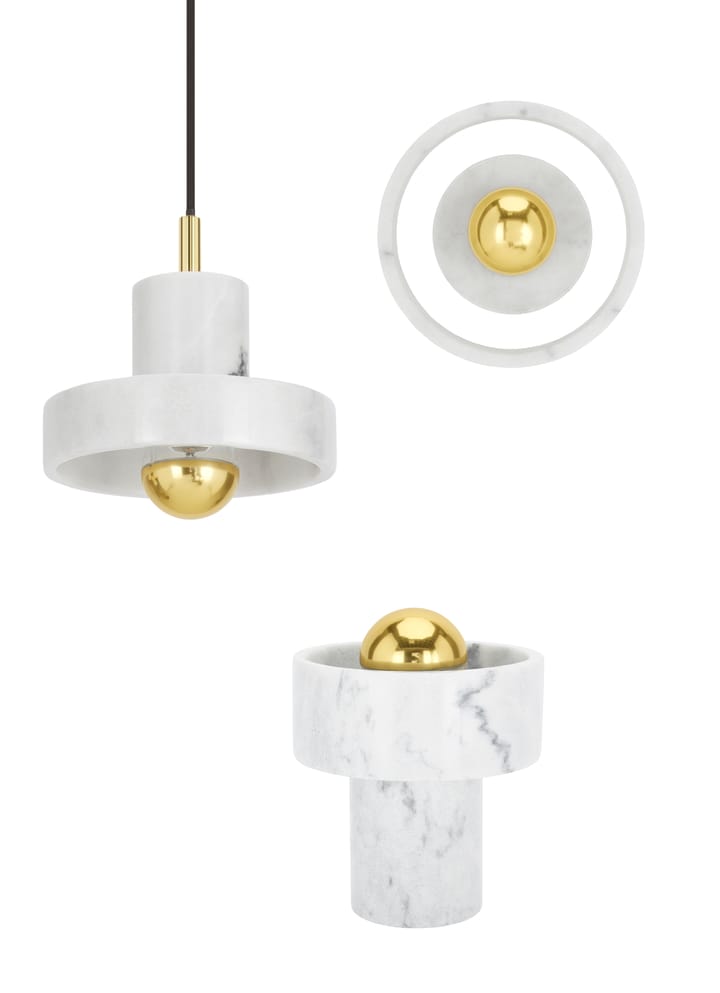 Stone candeeiro suspenso , Mármore branco Tom Dixon