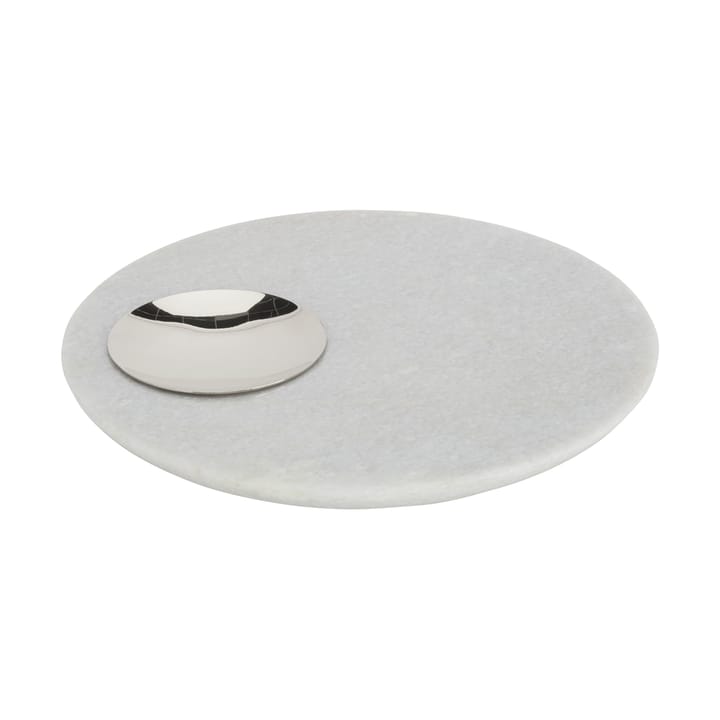 Stone tabuleiro de servir Ø22 cm - Mármore branco-prata - Tom Dixon