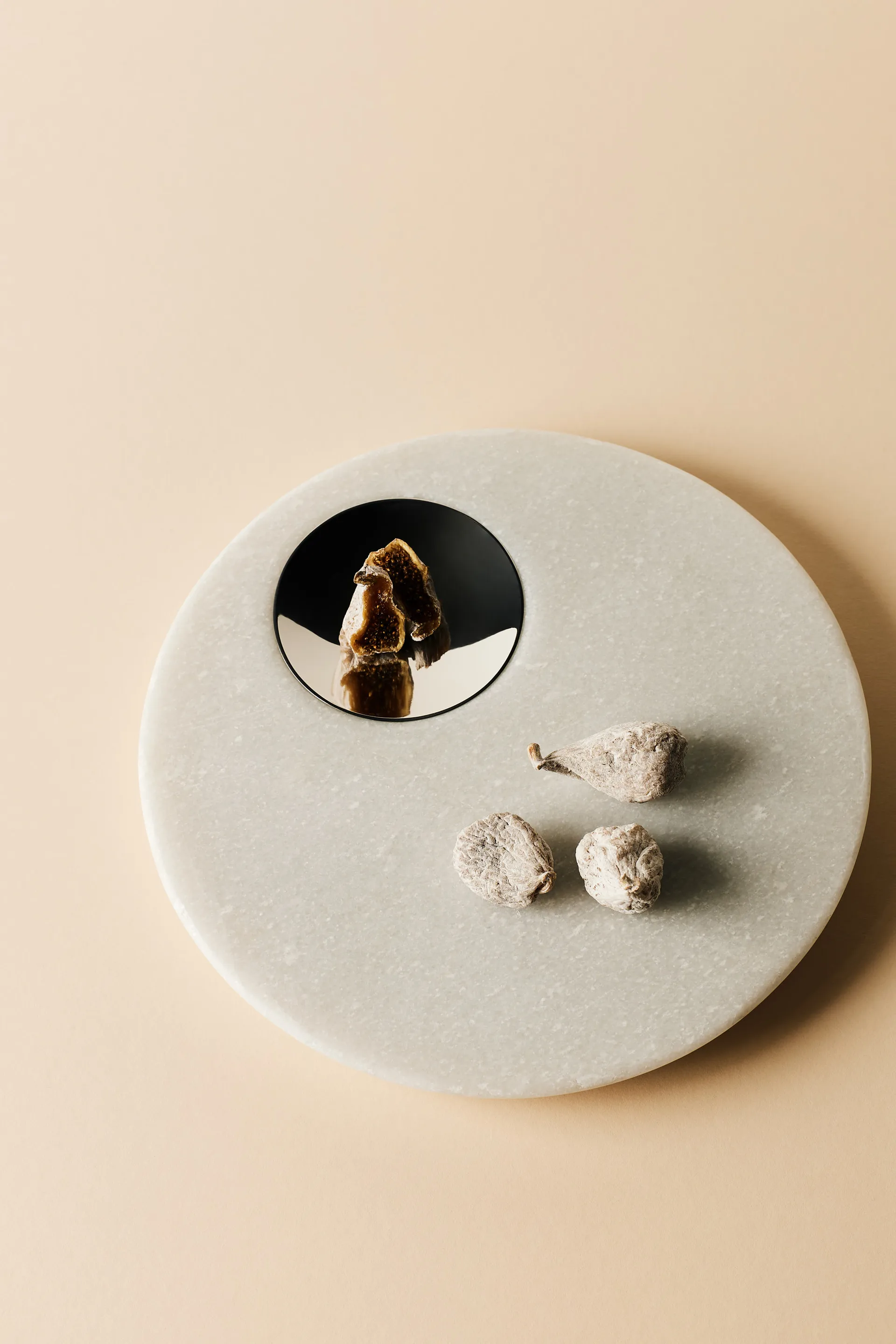 Stone tabuleiro de servir Ø22 cm, Mármore branco-prata Tom Dixon