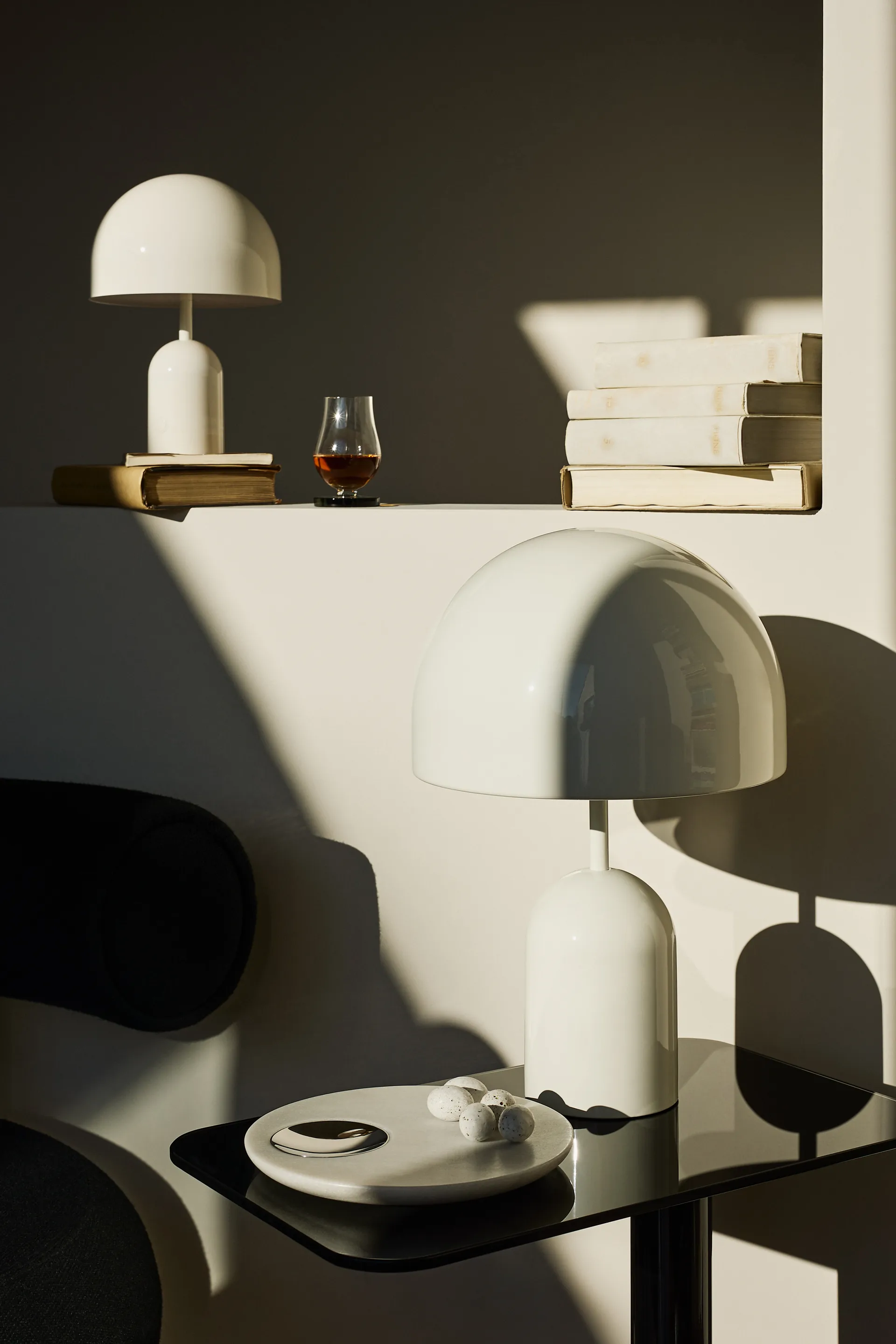 Stone tabuleiro de servir Ø22 cm, Mármore branco-prata Tom Dixon