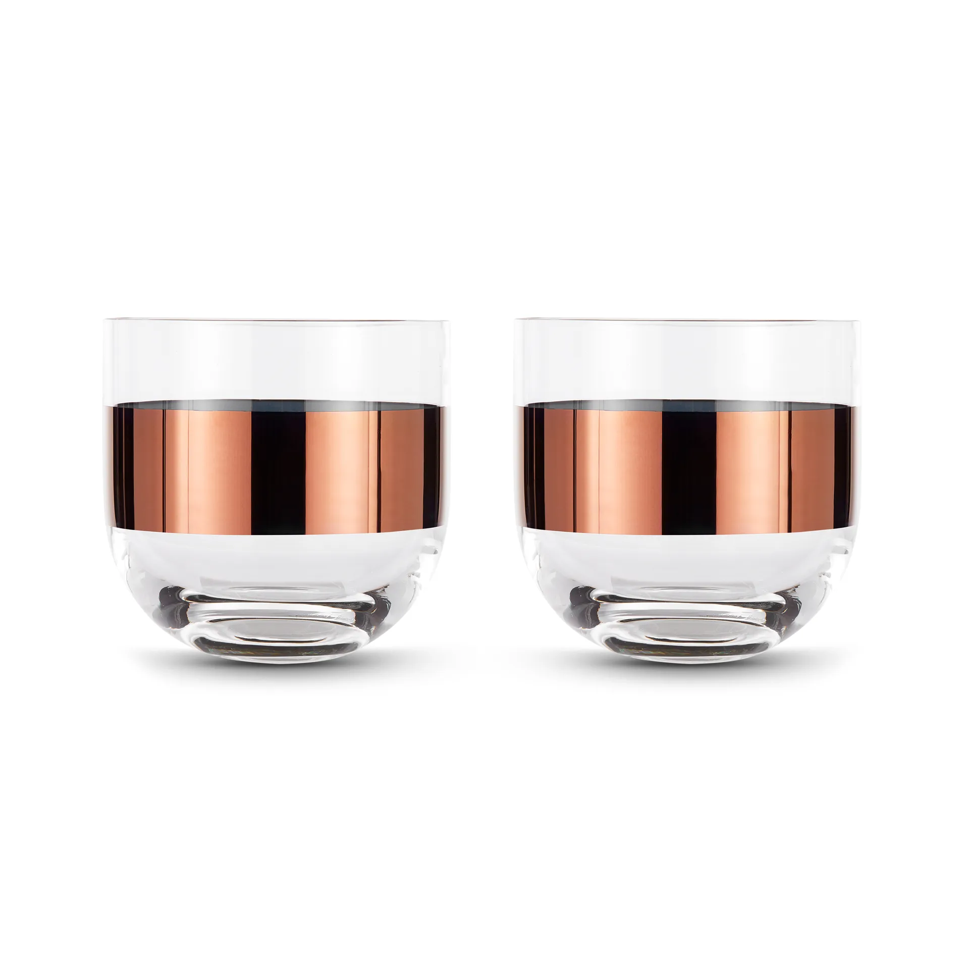 Tank copo de whisky 30 cl 2 unidades, Clear-copper Tom Dixon