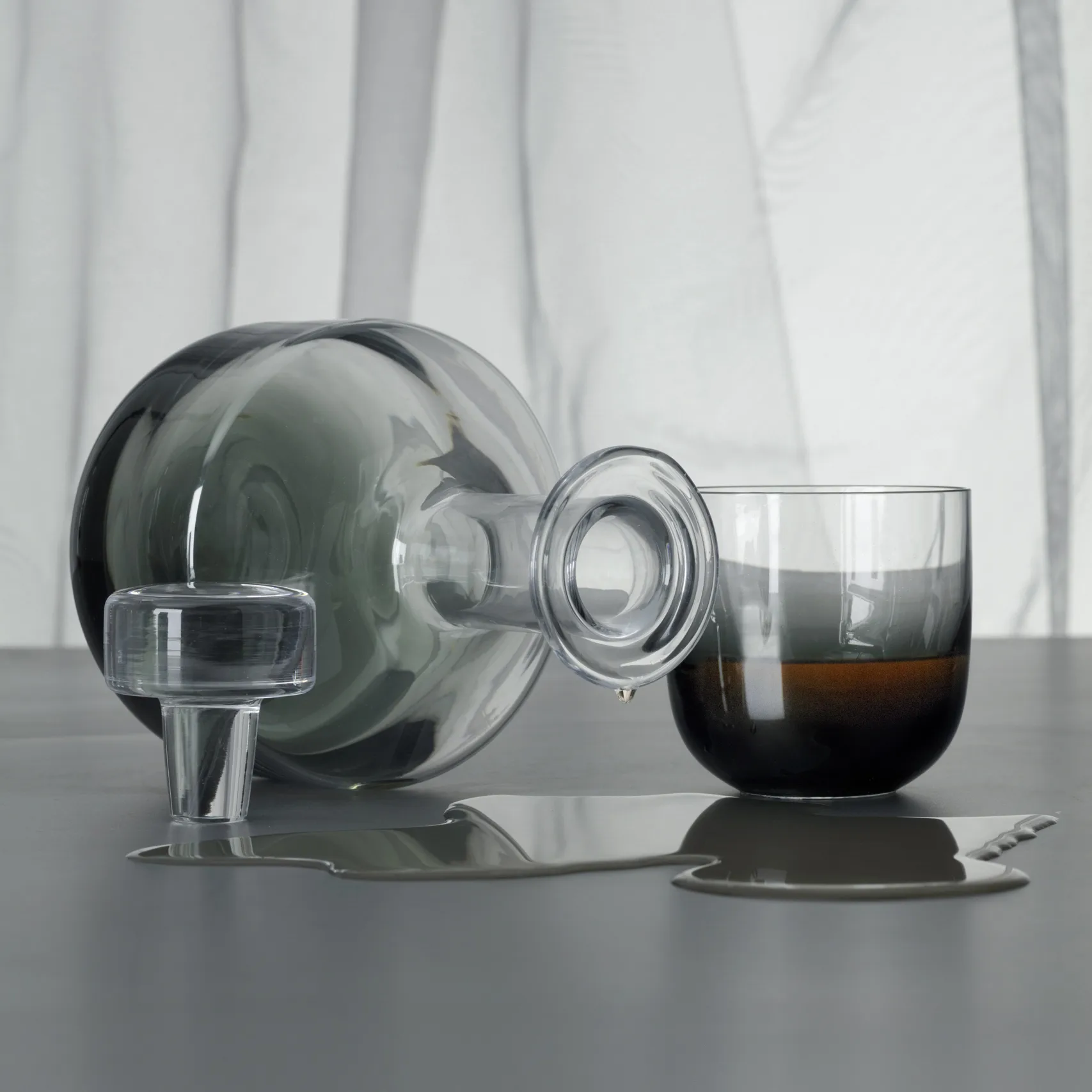 Tank copo para whiskey 2 unidades, Preto Tom Dixon