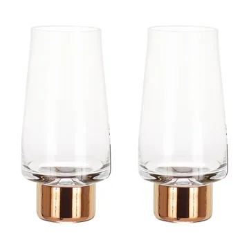 Tank High Ball copo de bebida 38 cl 2 unidades - Clear-copper - Tom Dixon