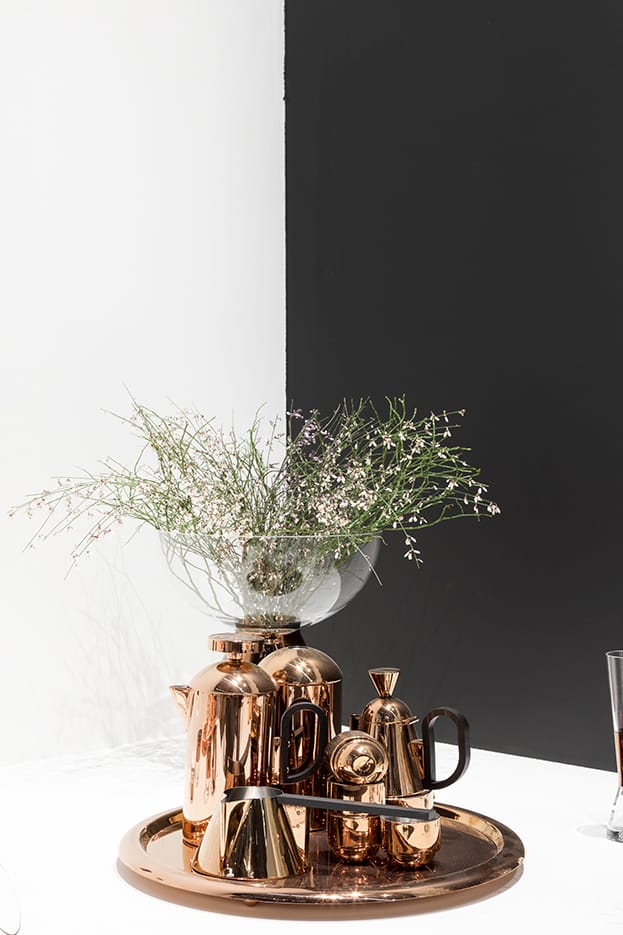 Tank vaso grande 36 cm, Clear-copper Tom Dixon