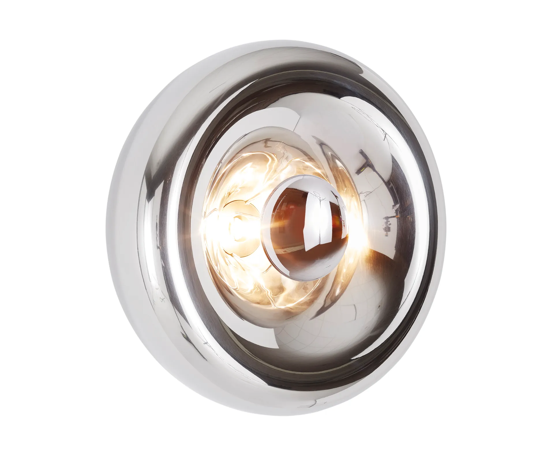 Void Surface candeeiro de parede LED Ø30 cm, Aço inoxidável Tom Dixon