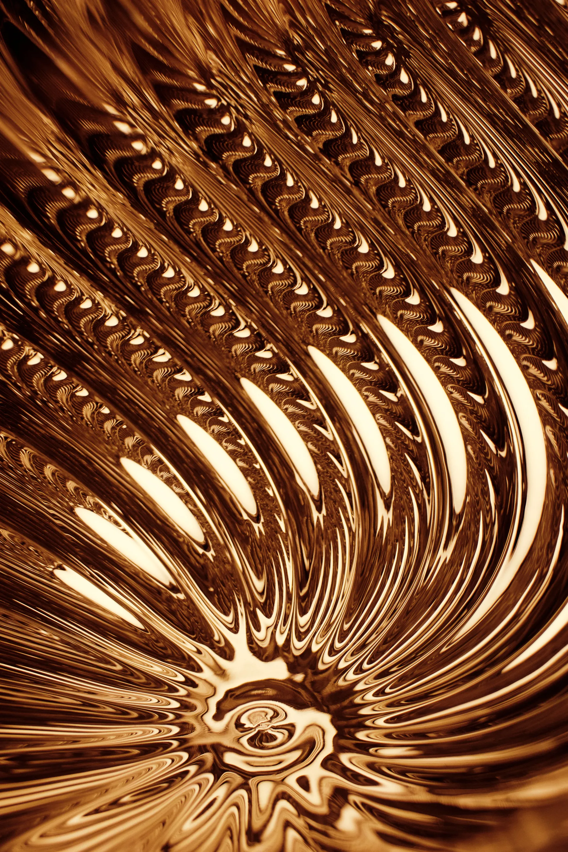 Whirl candeeiro suspenso Ø45 cm, Dourado Tom Dixon