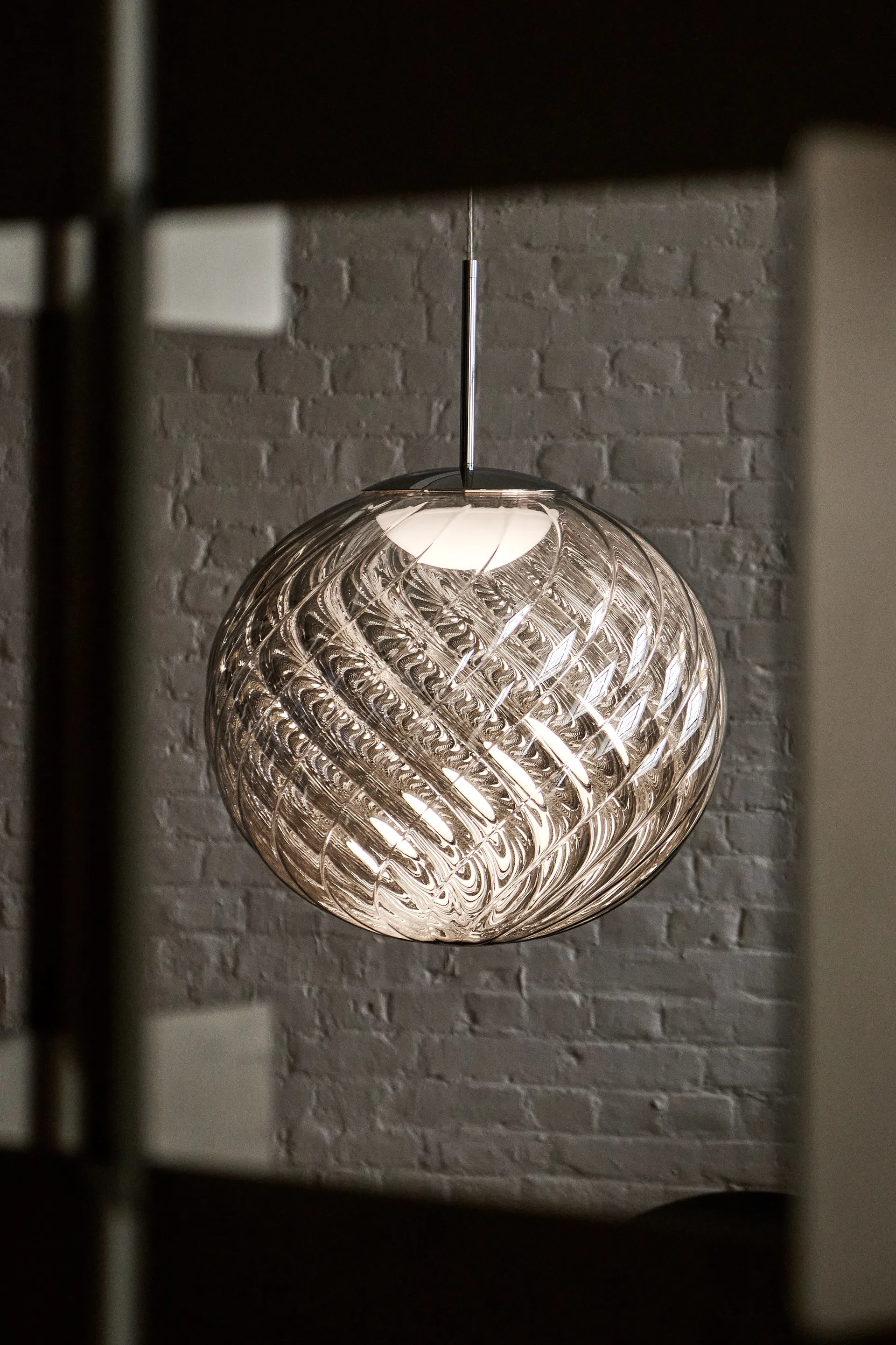 Whirl candeeiro suspenso Ø45 cm, Prateado Tom Dixon