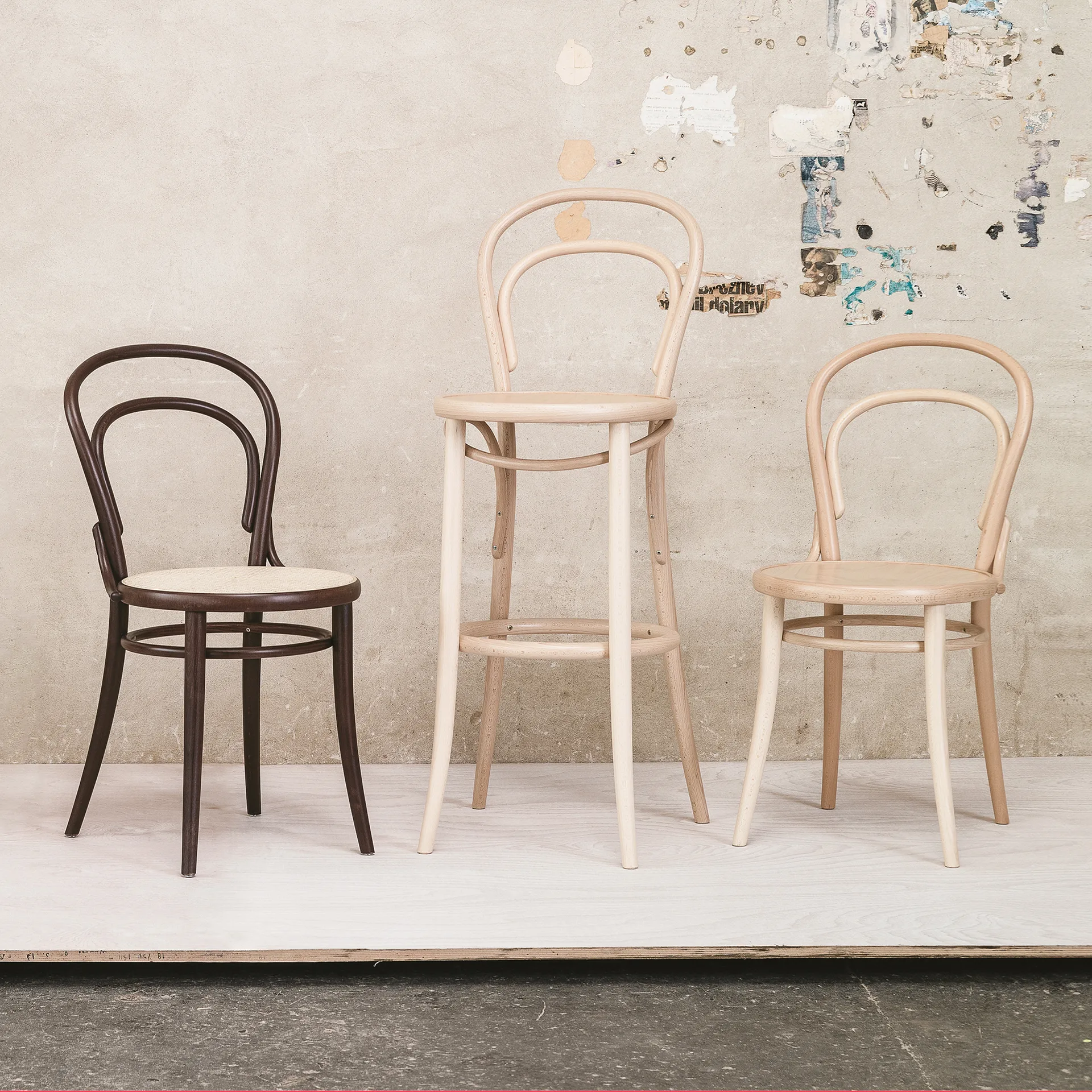 Ton no.14 cadeira, Faia lacada-New Fanér TON