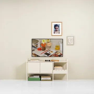 Móvel de TV Portal 123 cm - Off-white - TÔNN furniture