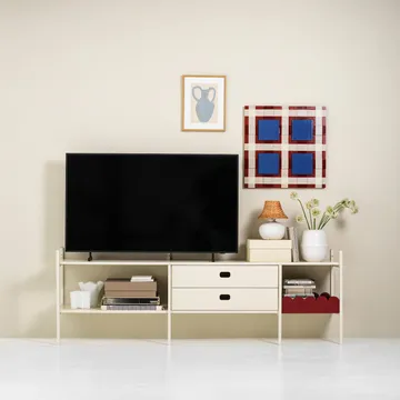 Móvel de TV Portal 201 cm - Off-white - TÔNN furniture