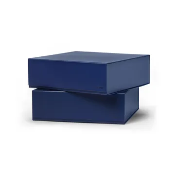 Pac box caixa de armazenamento - Azul‑meia‑noite, grande 32,5x10,5x30 cm, pack de 2 - TÔNN furniture