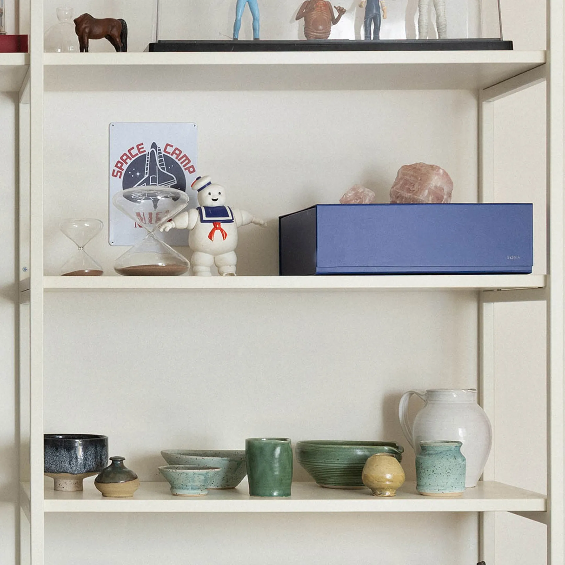 Pac box caixa de armazenamento, Azul‑meia‑noite, grande 32,5x10,5x30 cm, pack de 2 TÔNN furniture