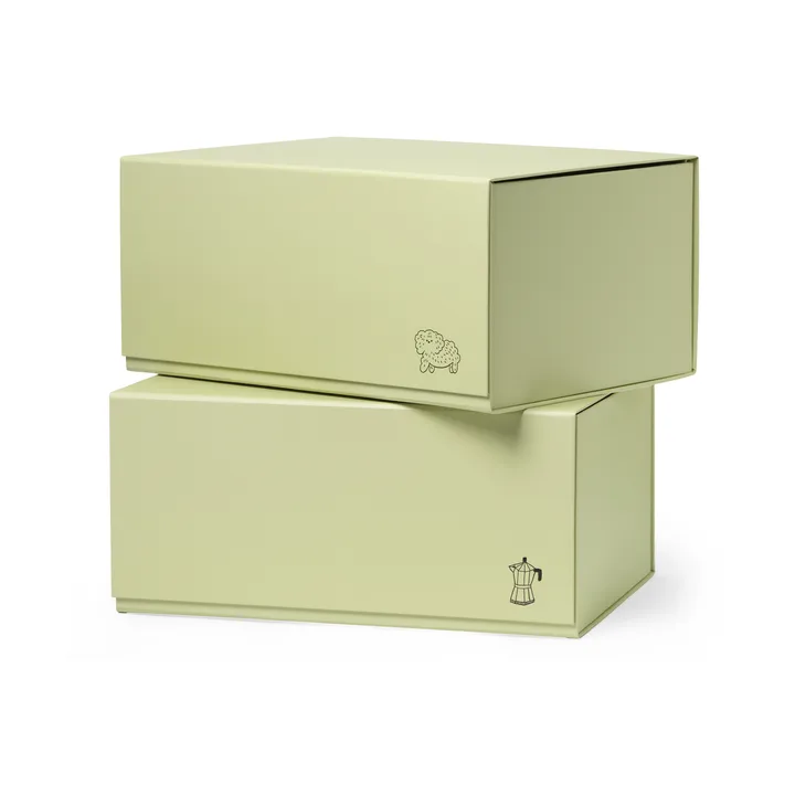 Pac box caixa de armazenamento - TÔNN x MAJASBOK Elderflower green, 2-pack - TÔNN furniture
