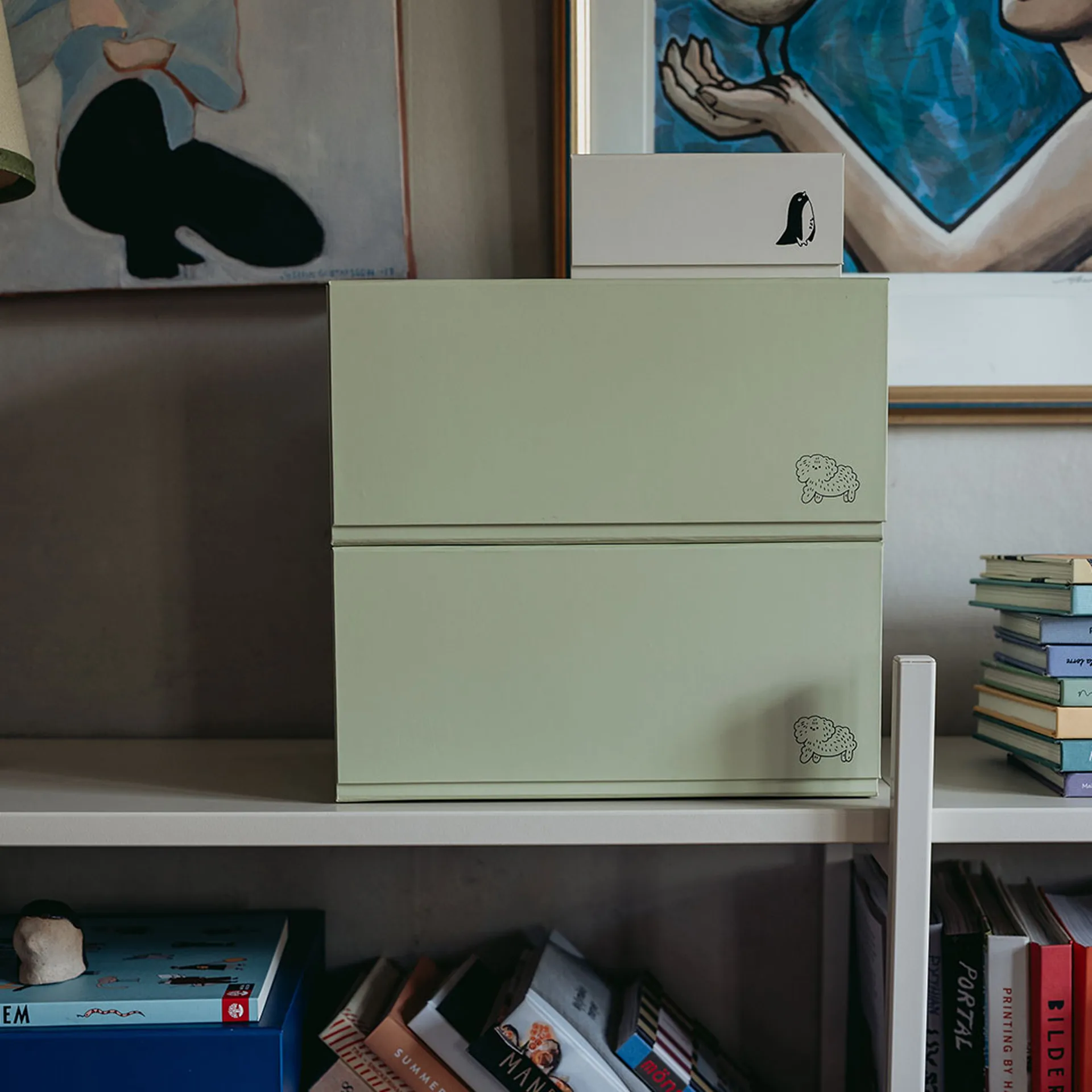 Pac box caixa de armazenamento, TÔNN x MAJASBOK Elderflower green, 2-pack TÔNN furniture