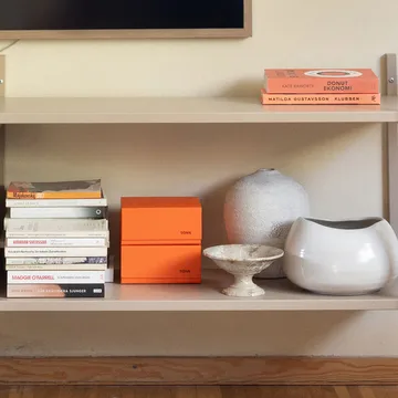 Pac box caixa de armazenamento - Vermelho dinamarquês, pequeno 11x10,5x16 cm, conjunto de 2 - TÔNN furniture