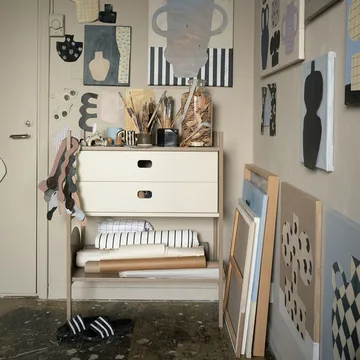 Portal estante pequena, Camel, 80 cm - TÔNN furniture