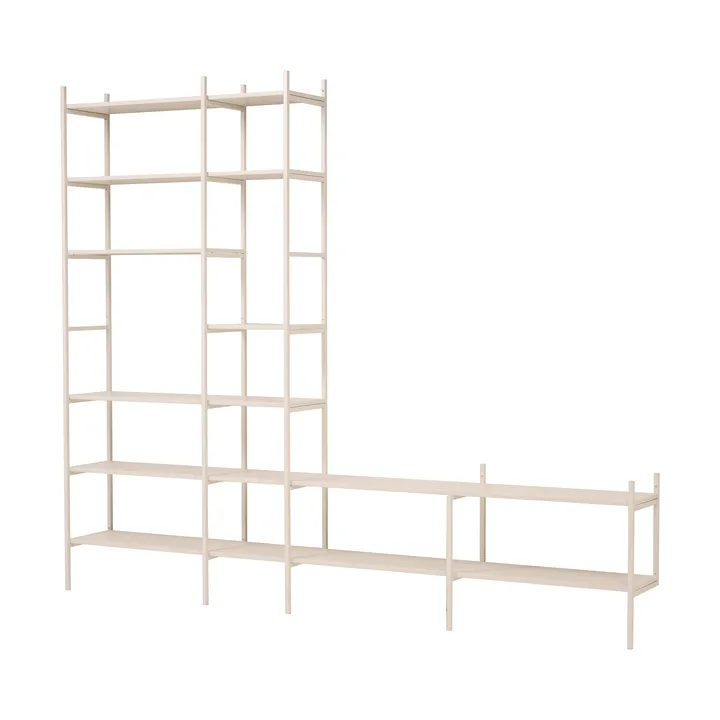 Portal prateleira de TV, Off white, 279 cm - TÔNN furniture