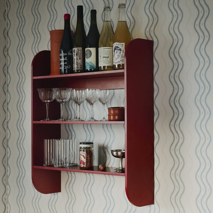 Prateleira de parede Strapats 62x73,6 cm, Burgundy TÔNN furniture