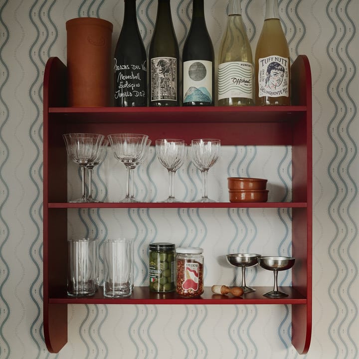 Prateleira de parede Strapats 62x73,6 cm, Burgundy TÔNN furniture