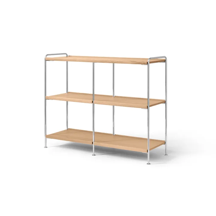 Alima NDS5 prateleira - Carvalho lacado-cromado, 123x95x38 cm - &Tradition