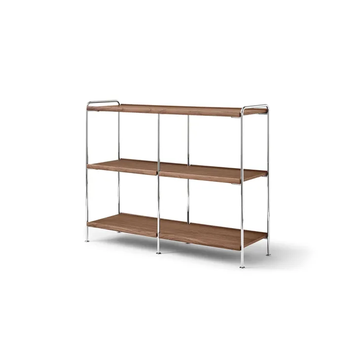 Alima NDS5 prateleira - Nogueira lacada-cromado, 123x95x38 cm - &Tradition