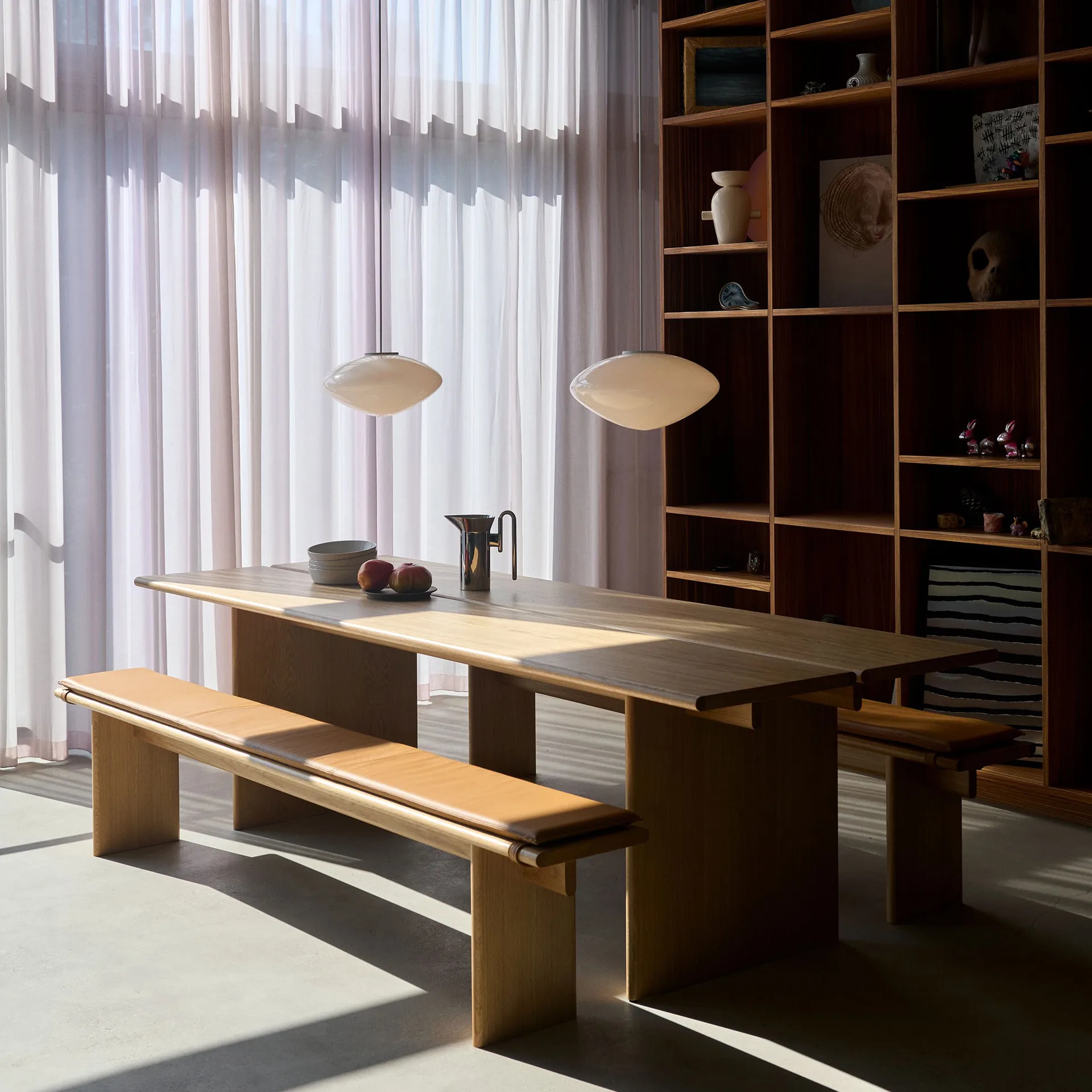 Almofada para banco Ita OS6 230 cm, Noble leather congnac &Tradition