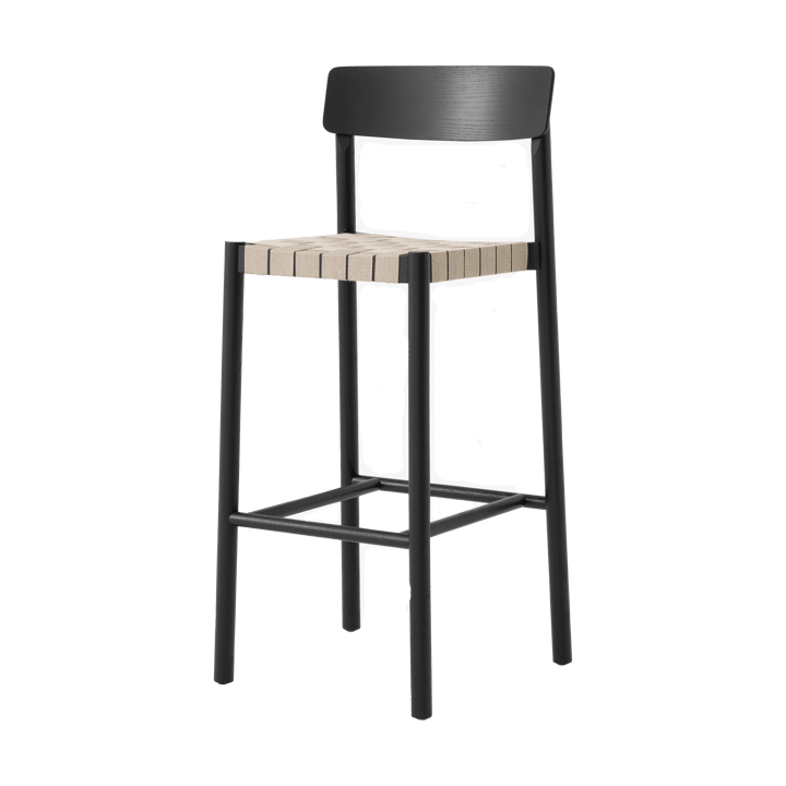 Banqueta Betty TK15 Bar Chair 75 cm - Freixo lacado preto-linho natural - &Tradition
