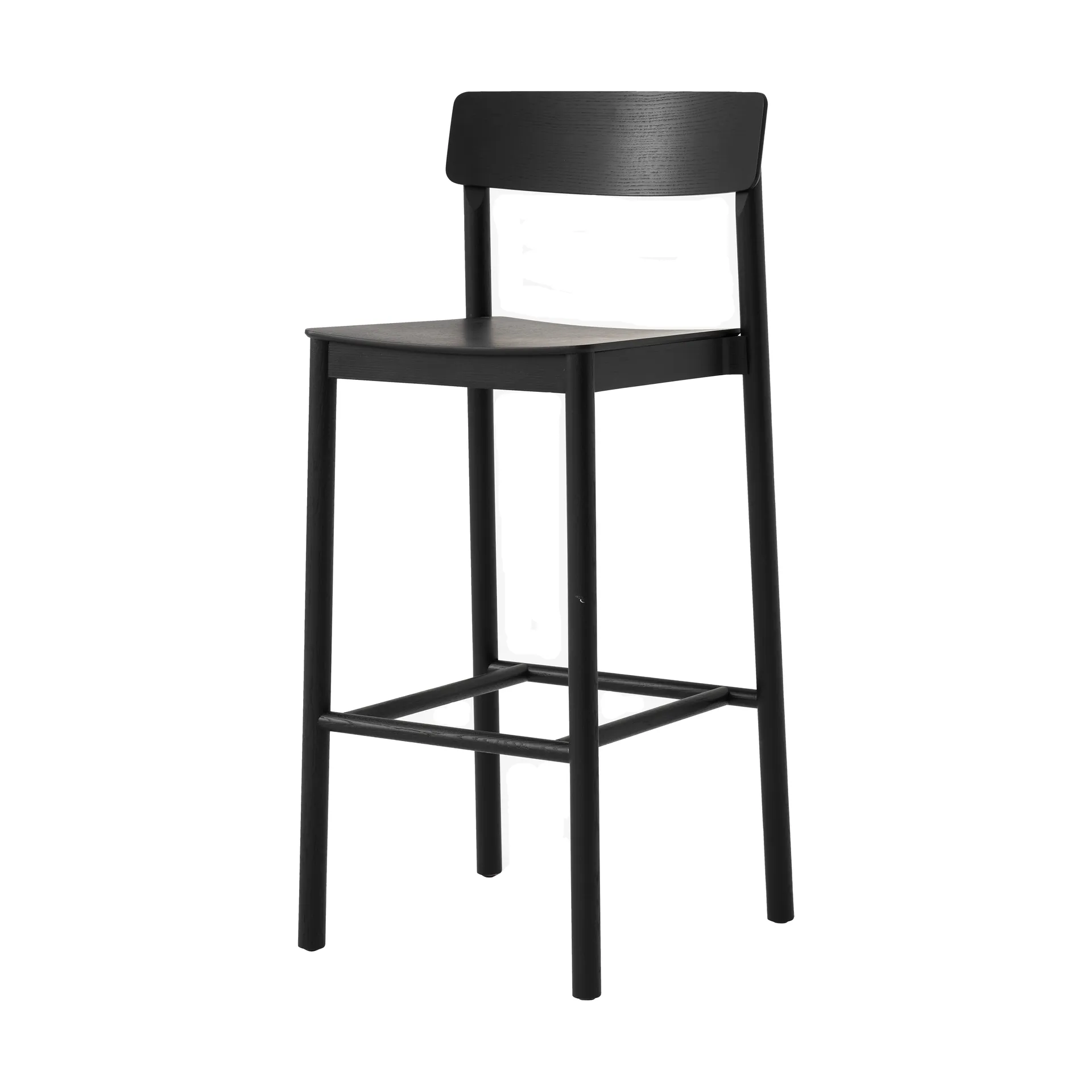 Banqueta Betty TK16 Bar Chair 75 cm, Freixo lacado preto &Tradition