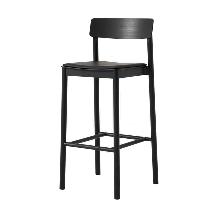 Banqueta Betty TK17 Bar Chair 75 cm - Couro preto Noble-freixo lacado preto - &Tradition