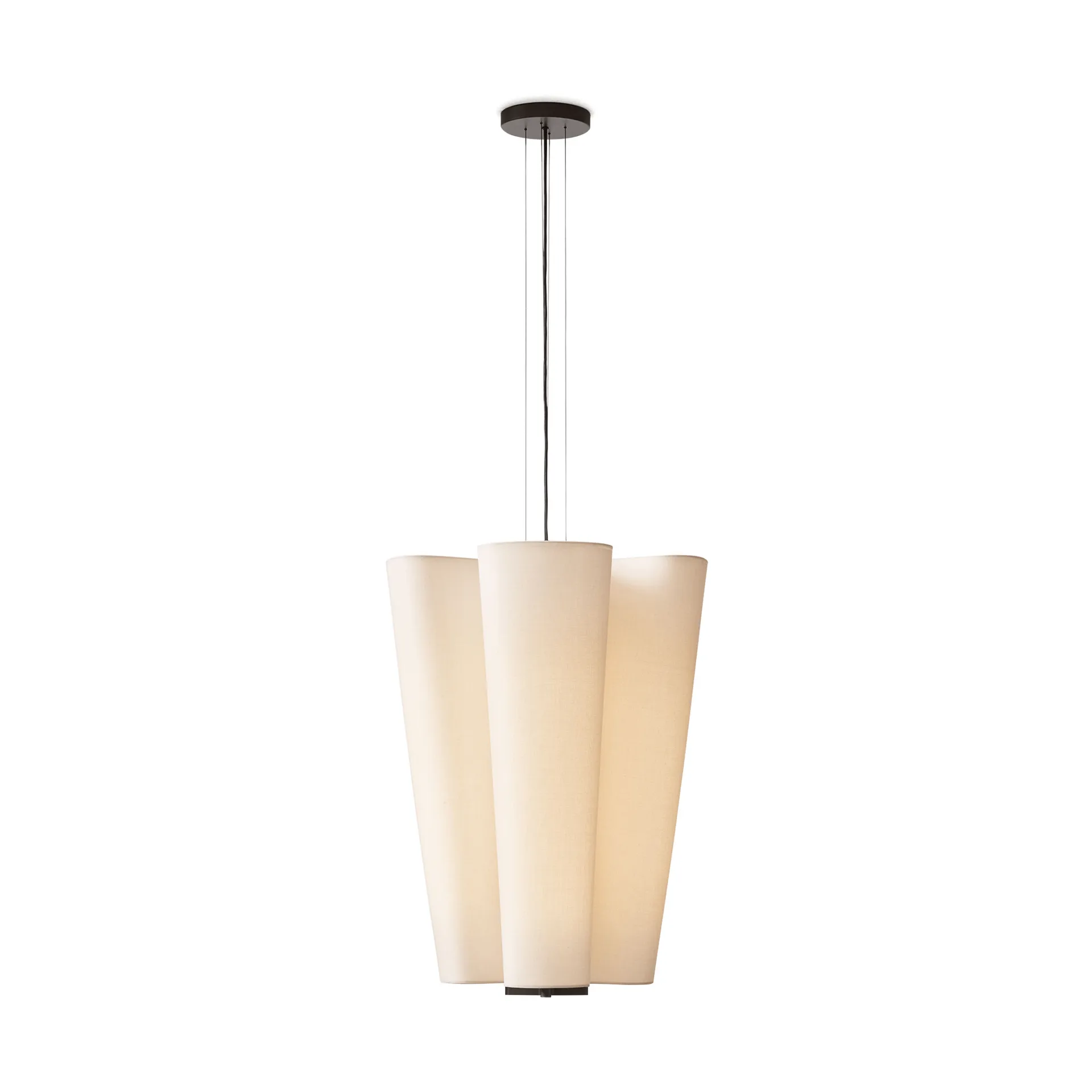 Bella chandelier candeeiro pendente, SC114, Bronzed & Soft Canvas, Ø47,2 cm &Tradition