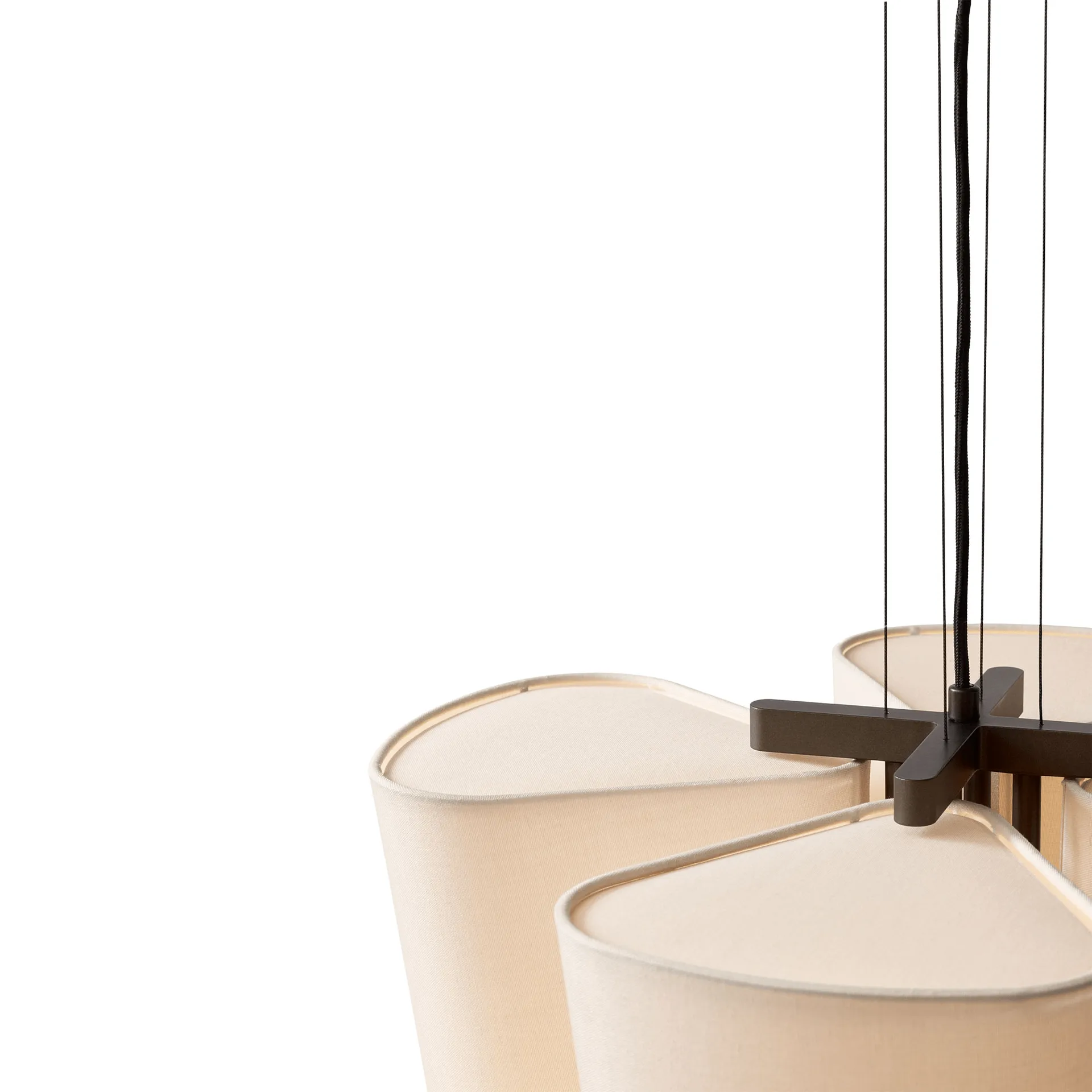 Bella chandelier candeeiro pendente, SC114, Bronzed & Soft Canvas, Ø47,2 cm &Tradition