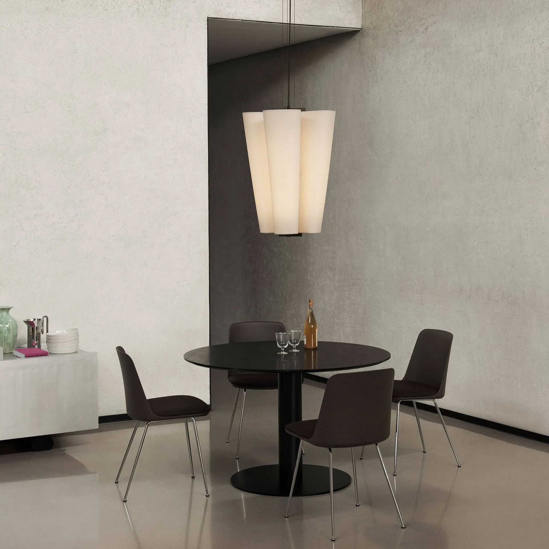 Bella chandelier candeeiro pendente, SC115, Bronzed & Soft Canvas, Ø54 cm &Tradition