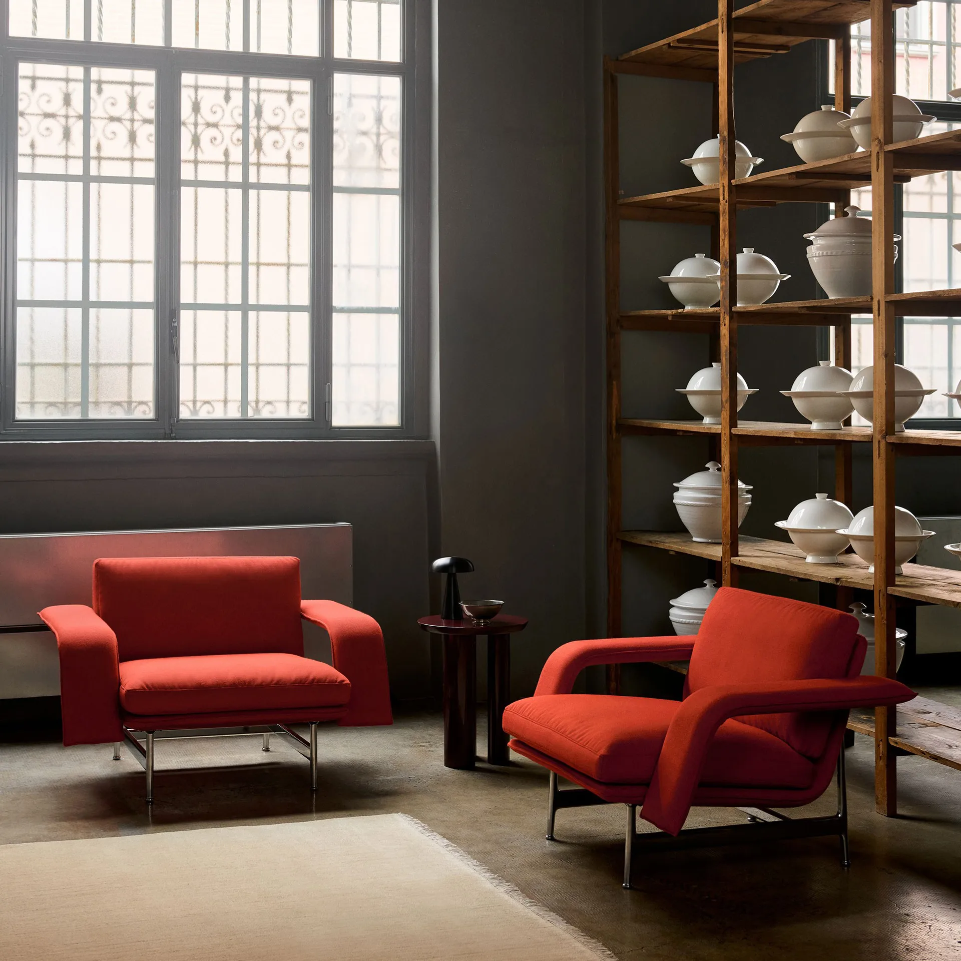 Cadeira lounge Meantime AV29, Pol. aluminium-Fiord 0571 &Tradition