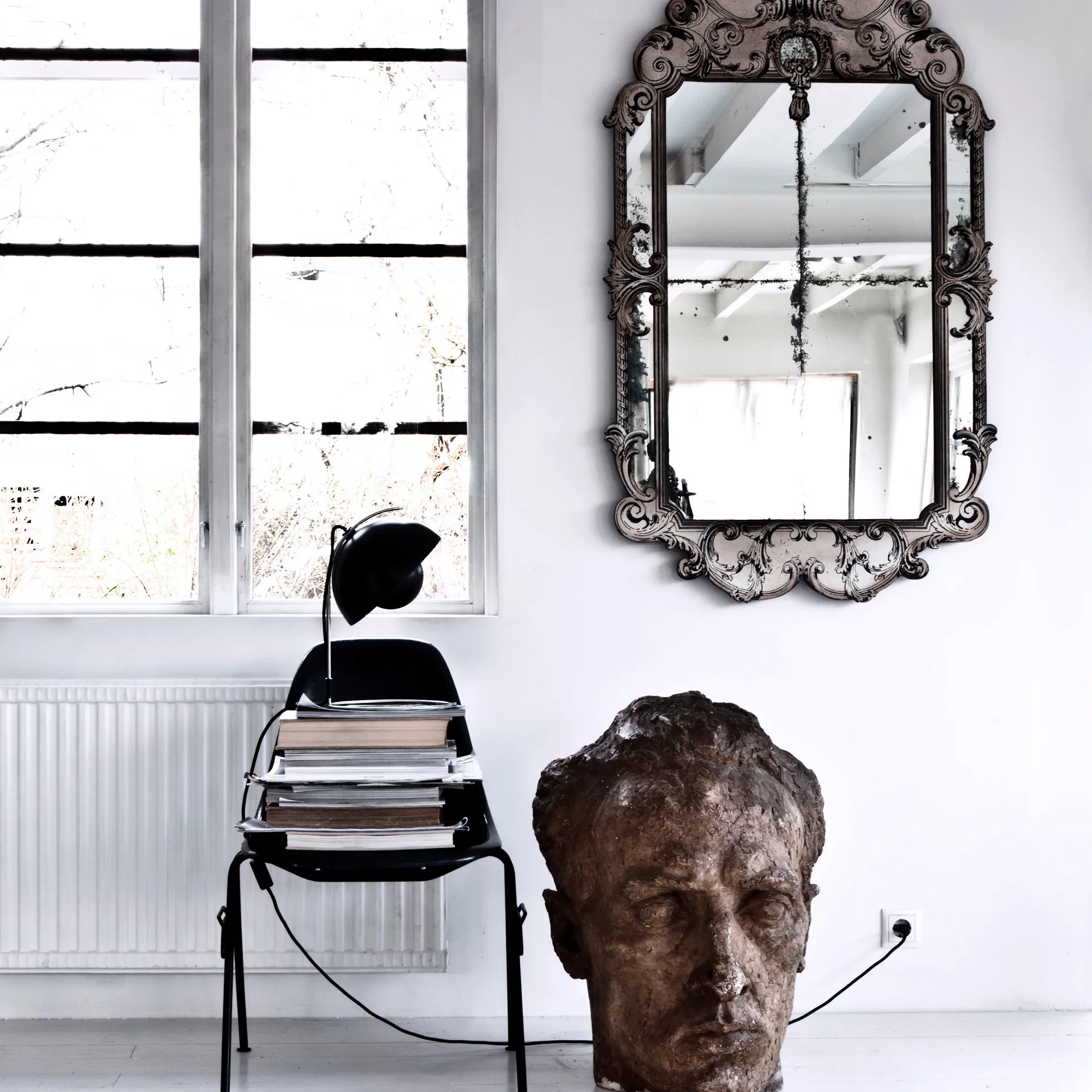 Candeeiro de mesa FlowerPot VP4, preto mate &Tradition