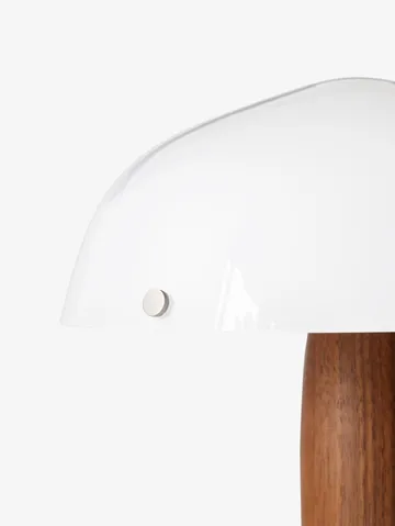 Candeeiro de mesa Herman SHY3 - walnut & cream marble, cabo têxtil - &Tradition