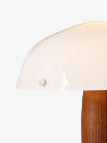 Candeeiro de mesa Herman SHY3 - walnut & cream marble, cabo têxtil - &Tradition