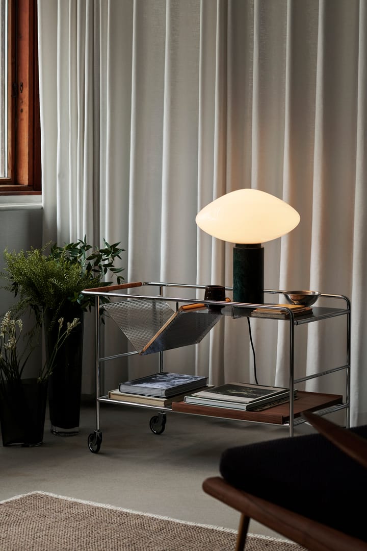 Candeeiro de mesa Mist AP17 Ø37 cm, Branco mate & Guatemala Verde &Tradition