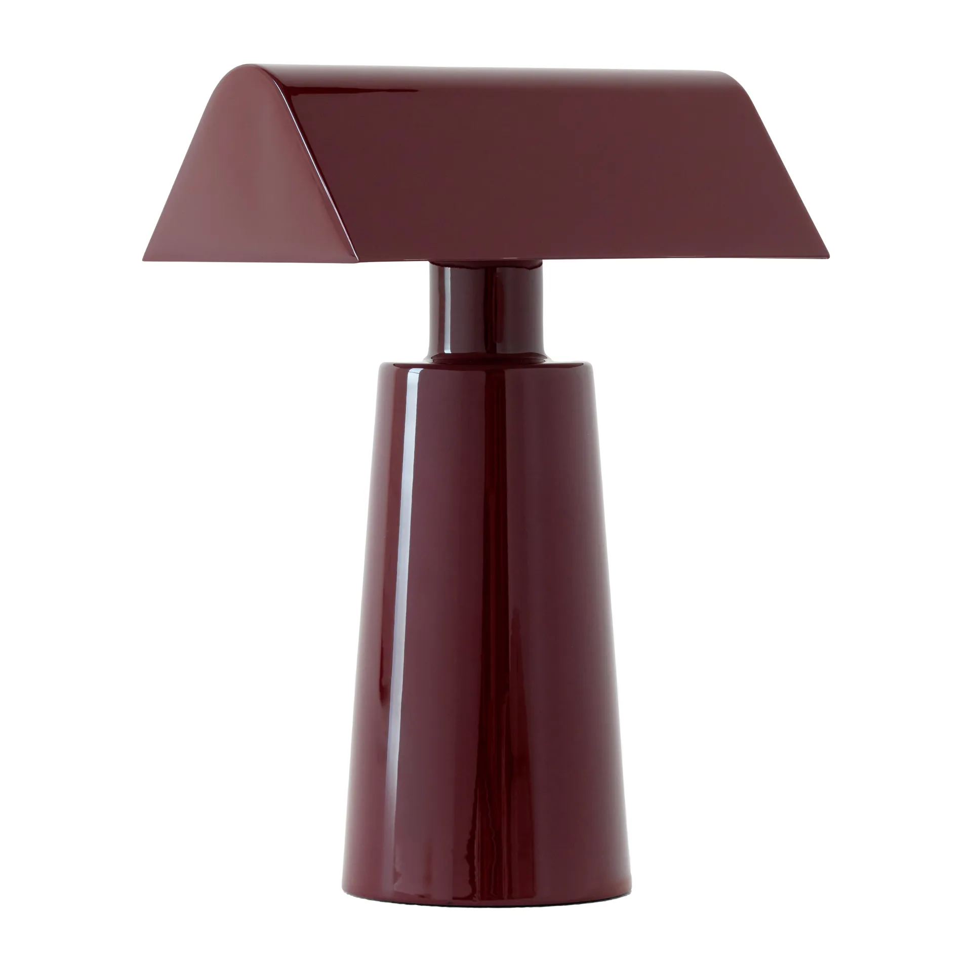 Candeeiro de mesa portátil Caret MF1, Dark burgundy &Tradition