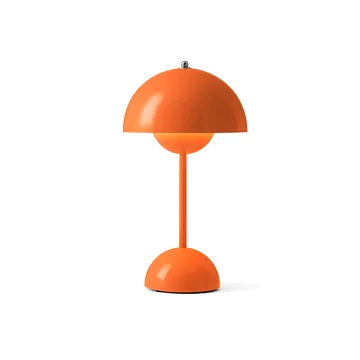 Candeeiro de mesa portátil Flowerpot VP9 - Laranja vibrante - &Tradition