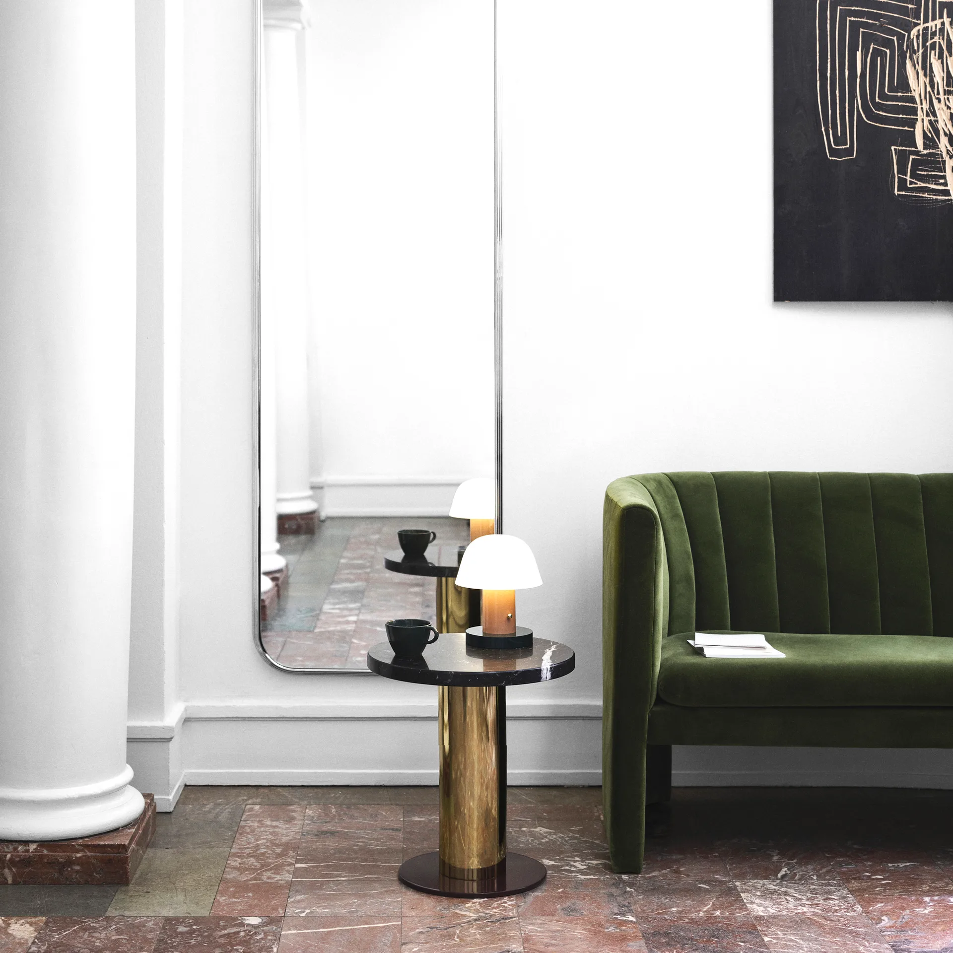 Candeeiro de mesa Setago JH27 , nude-forest &Tradition