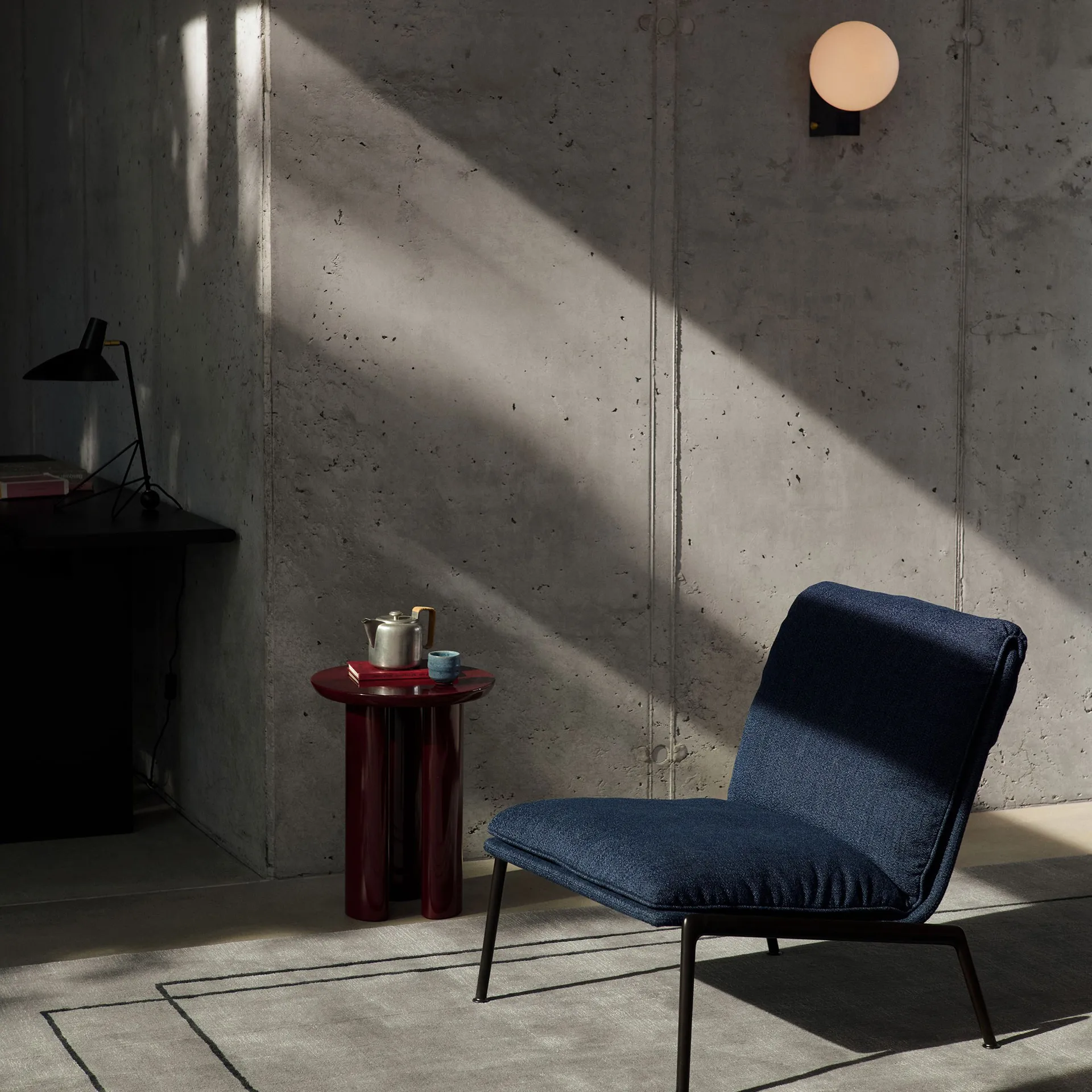 Candeeiro de parede Journey SHY2, Steel blue &Tradition