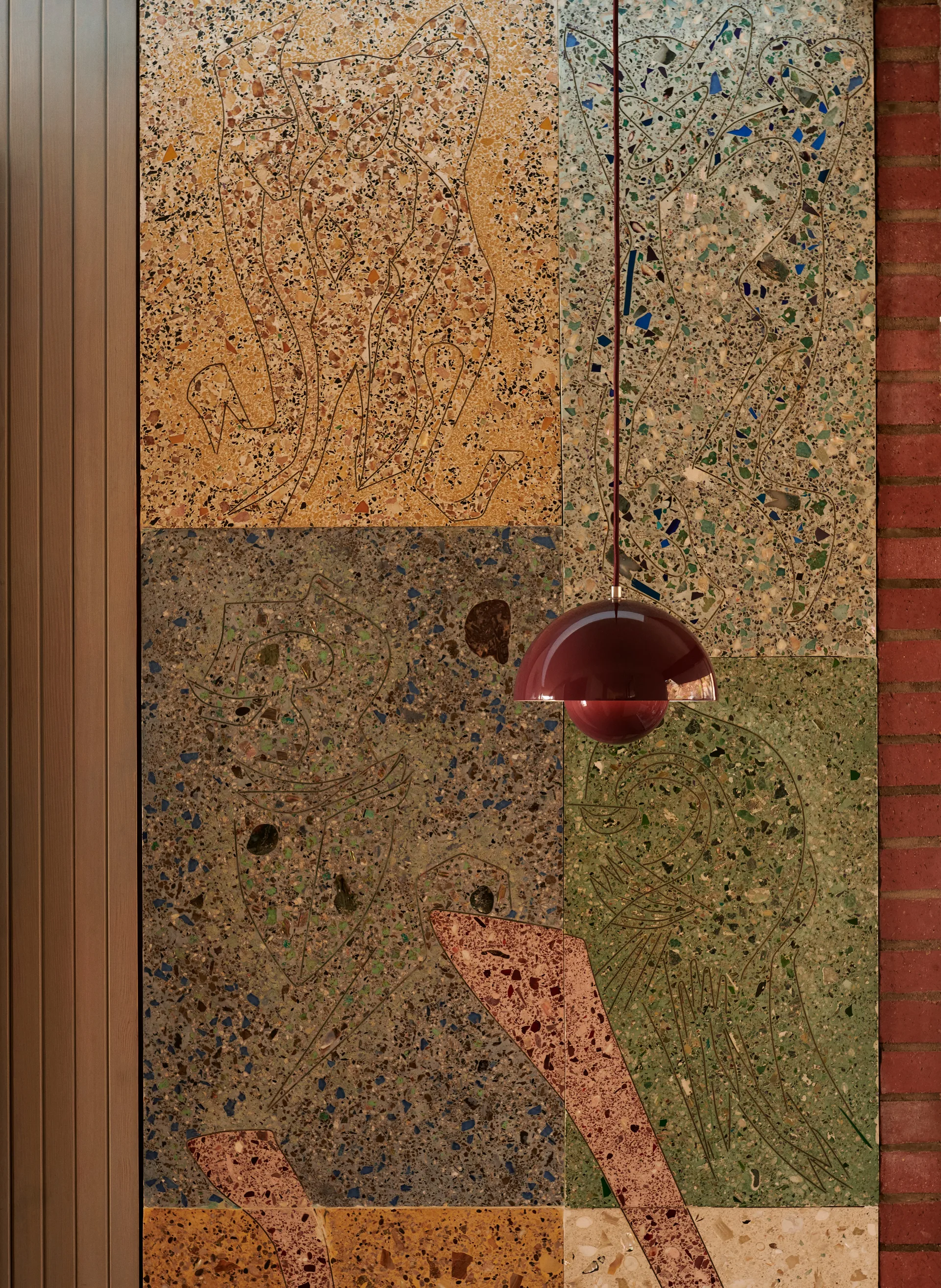 Candeeiro suspenso FlowerPot VP1, Ameixa escura &Tradition