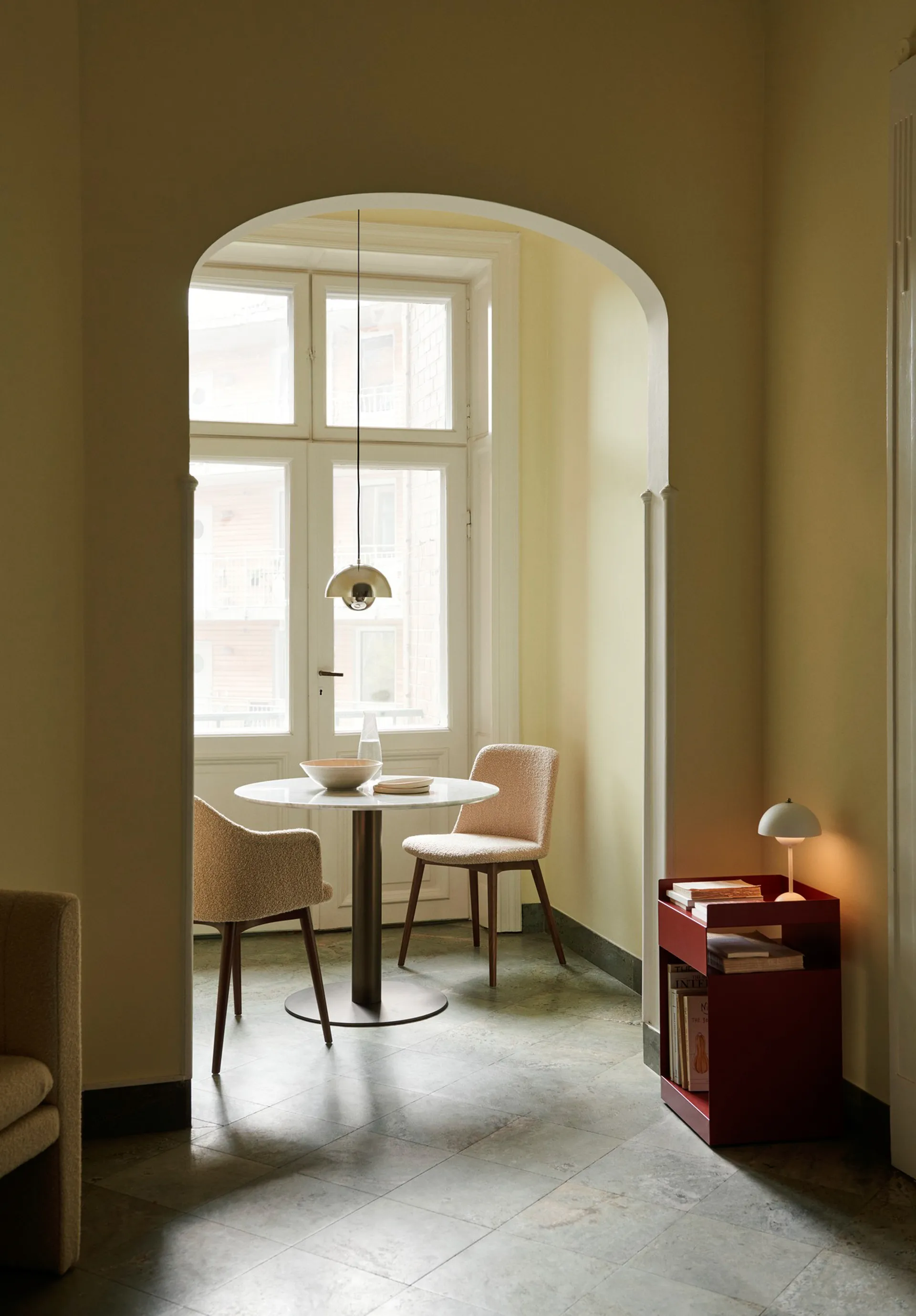 Candeeiro suspenso FlowerPot VP1, Banhado a cromo &Tradition