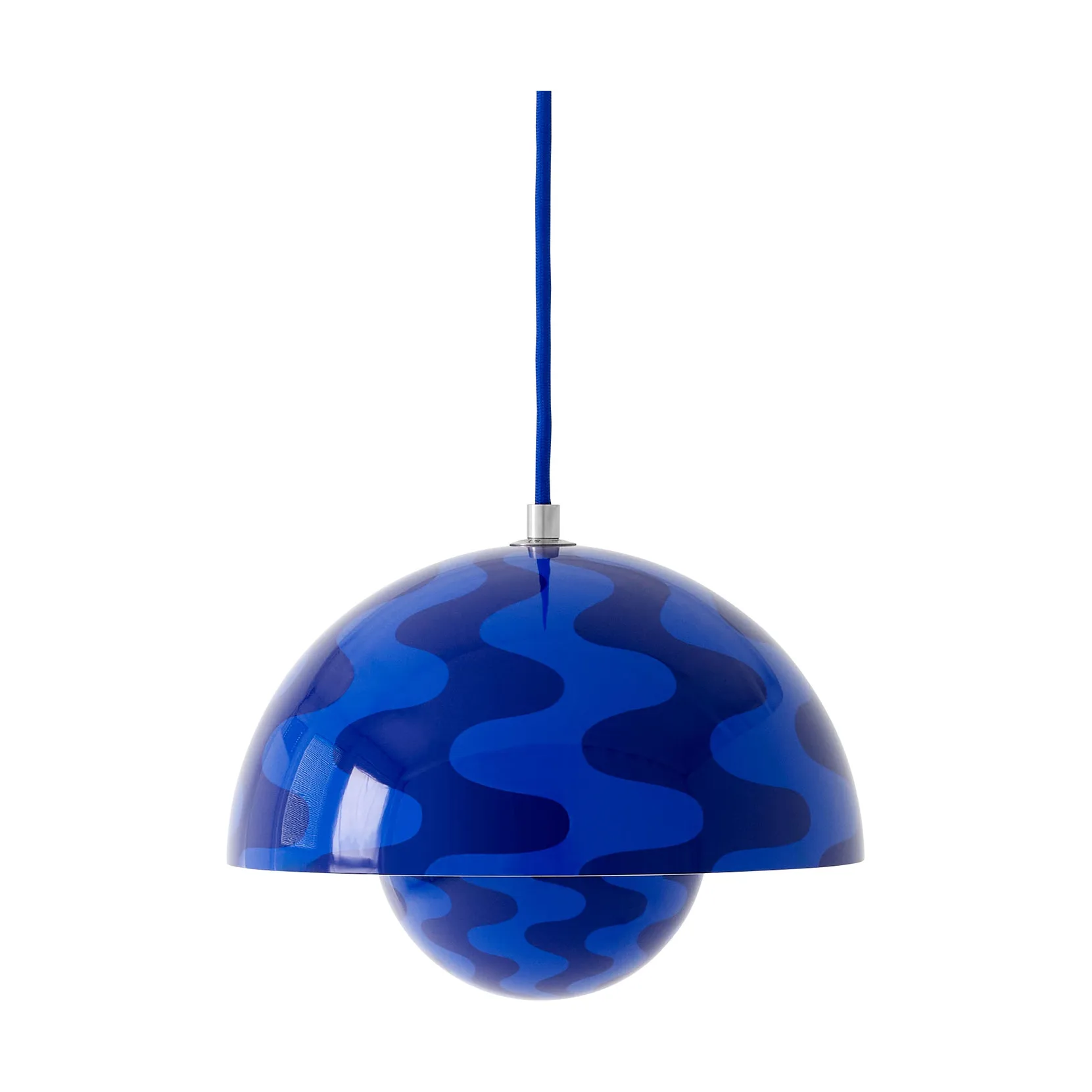 Candeeiro suspenso FlowerPot VP1, Cobalt blue-Twilight blue &Tradition