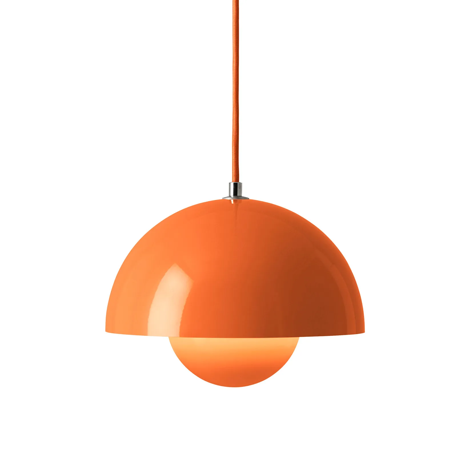 Candeeiro suspenso FlowerPot VP1, Laranja vibrante &Tradition